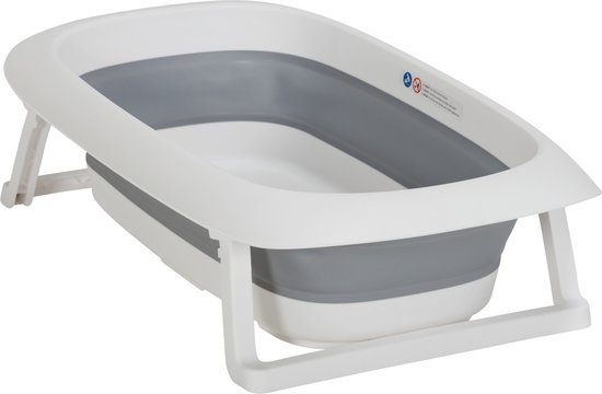 Puck Opvouwbaar Bad M Wit / Grijs