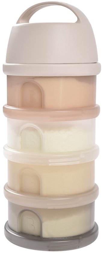 Béaba Melktoren - Baby Melkpoeder Doseerdoosjes - 4 Laagse Melkpoeder Toren - Babyvoeding Bewaarbakjes - BPA Vrije Poedertoren - Clay