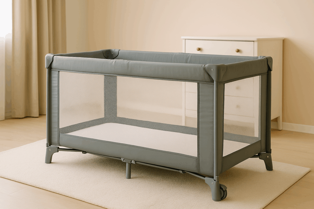 campingbedje in slaapkamer